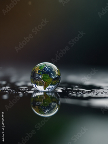 World of a drop water