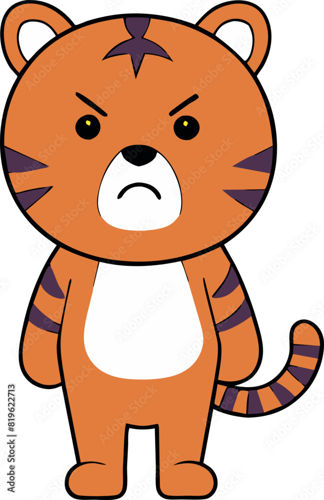 Fototapeta premium cute tiger illustration
