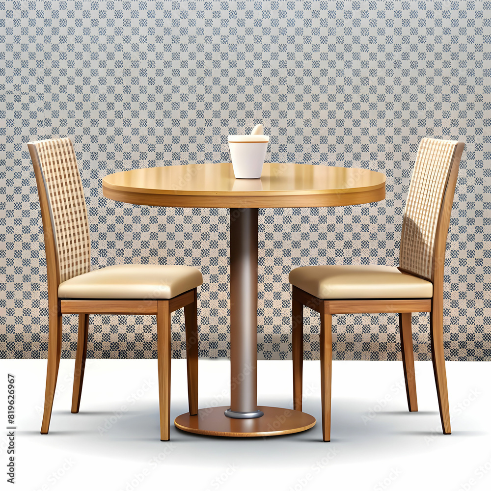 empty restaurant table on transparent background empty restaurant table on transparent background
