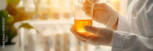 Patient undergoing urine test  Emphasizing the importance of regular health check ups through a realistic photo concept  showing a patient providing urine sample for monitoring ove