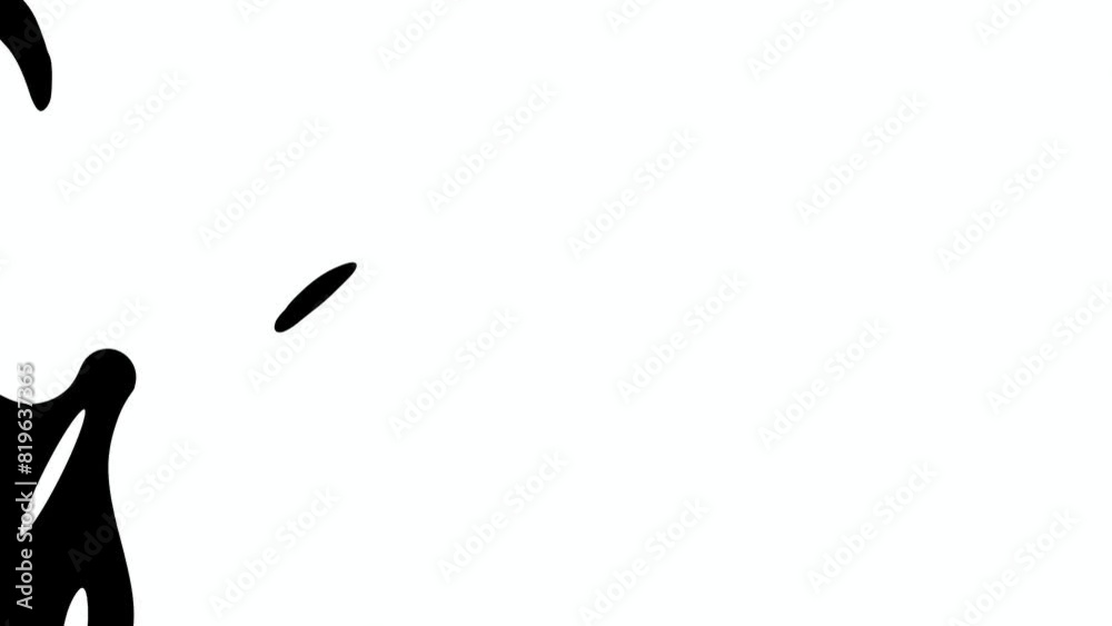 Liquid Transitions on White Background for Motion Graphic