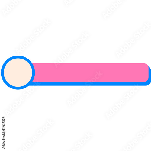 pink and blue buttons label for web vector