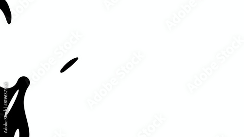 Liquid Transitions on White Background for Motion Graphic