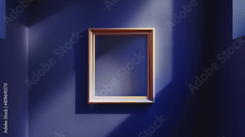 Rectangle navy frame, and american navy elements, USA flag elements simple design photorealistic, great lighting, closeup. photo
