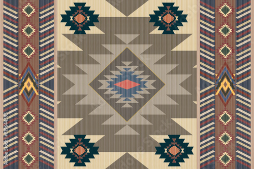 Southwestern Style - The geometric southwestern Aztec pattern makes a statement with rich colors that are easy to coordinate with a range of decor styles.