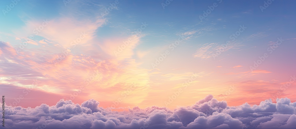 Background of a dusk sky with copy space image