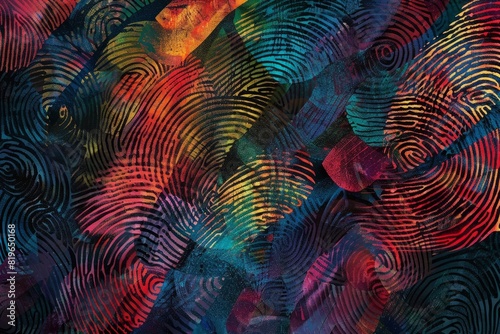 Dynamic Digital Collage of Overlapping Fingerprints