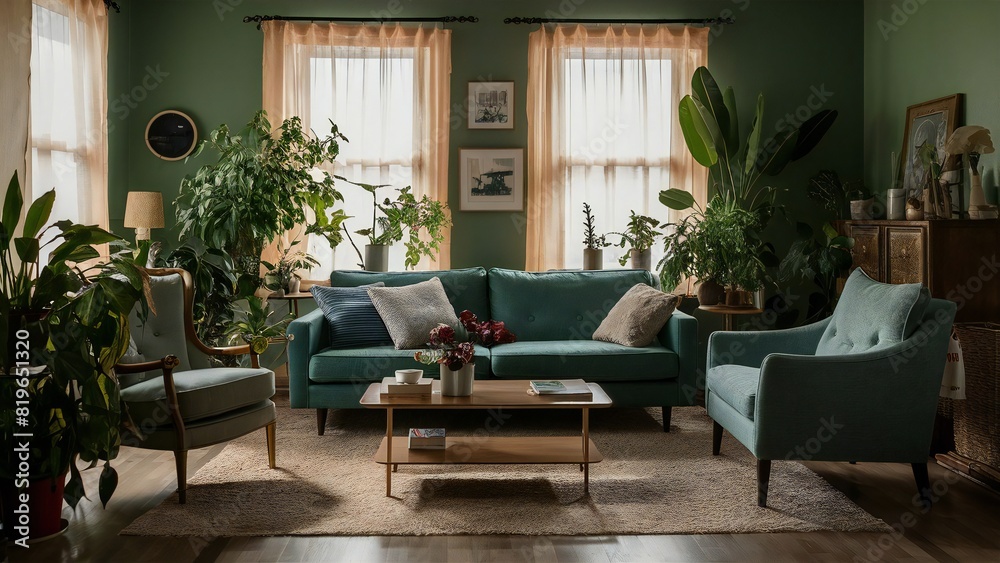 living room with a furniture