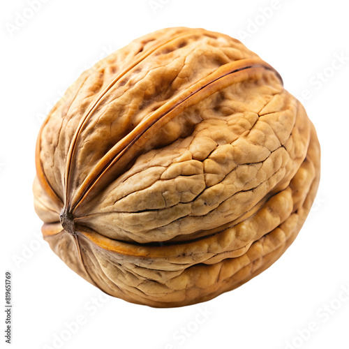 shell of walnut on transparent background