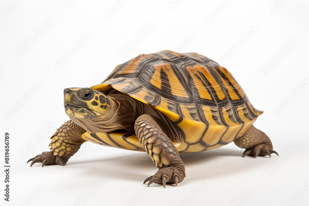 Obraz premium Turtle over isolated white background. Animal