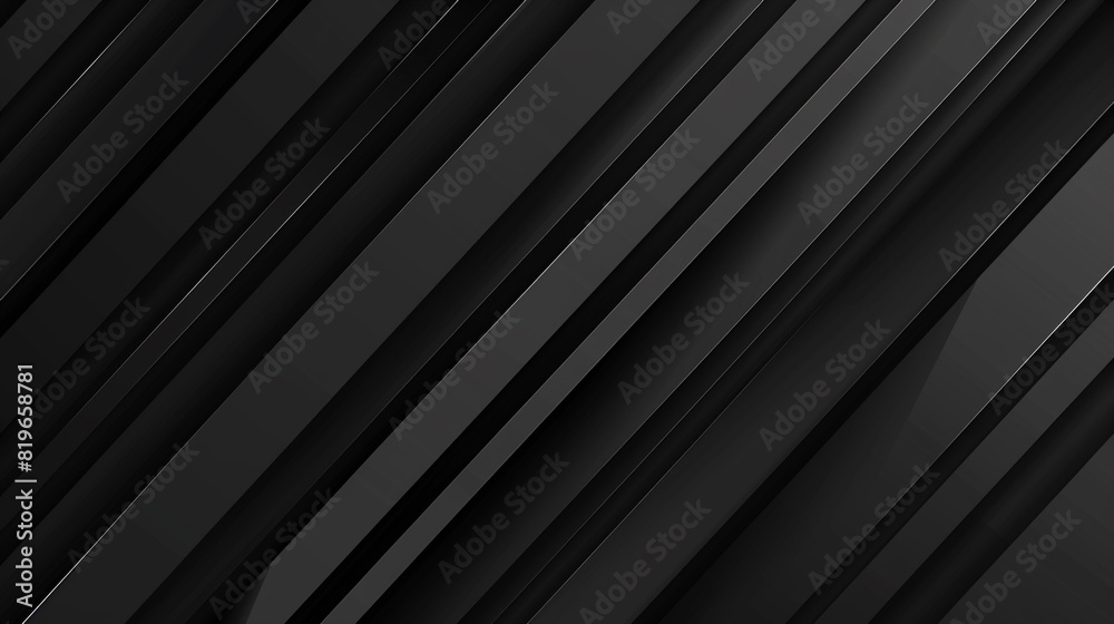 Obraz premium abstract black square stripes lines as monochrome stylish backdrop in elegant simple modern square minimal style black background.