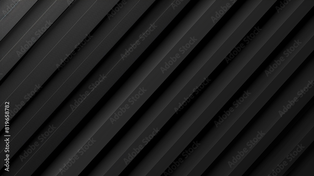 Obraz premium Abstract Dark deep black dynamic abstract square background with diagonal lines.