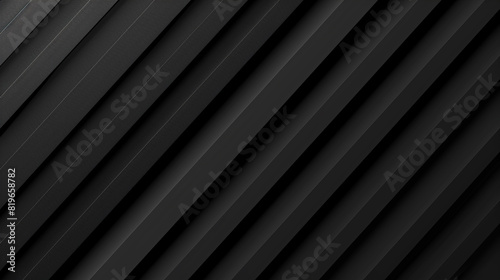 Abstract Dark deep black dynamic abstract square background with diagonal lines.