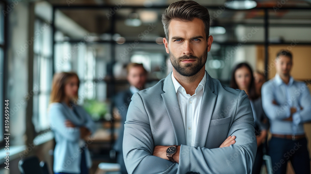Close-up portrait of a successful businessman. Close-up portrait of a successful businessman.