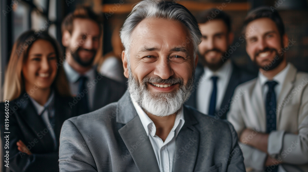 Close-up portrait of a successful businessman. Close-up portrait of a successful businessman.
