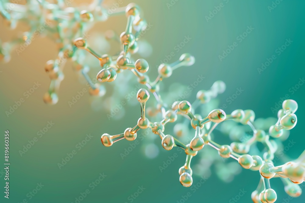 Abstract close-up of a molecular structure in pastel colors, representing concepts of science, biology, and chemistry research. Abstract close-up of a molecular structure in pastel colors, representing concepts of science, biology, and chemistry research.