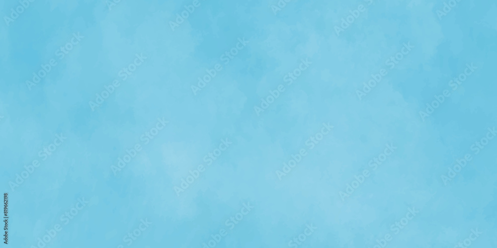 Blue and white watercolor background with abstract sky concept. Blue watercolor vector snowflake background.	