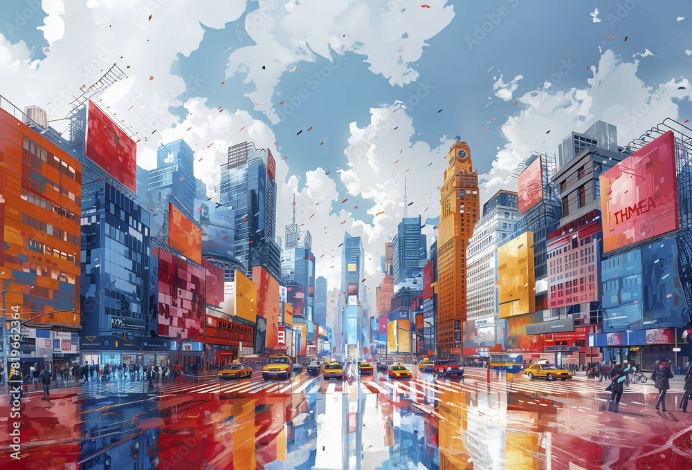 Obraz premium 도시