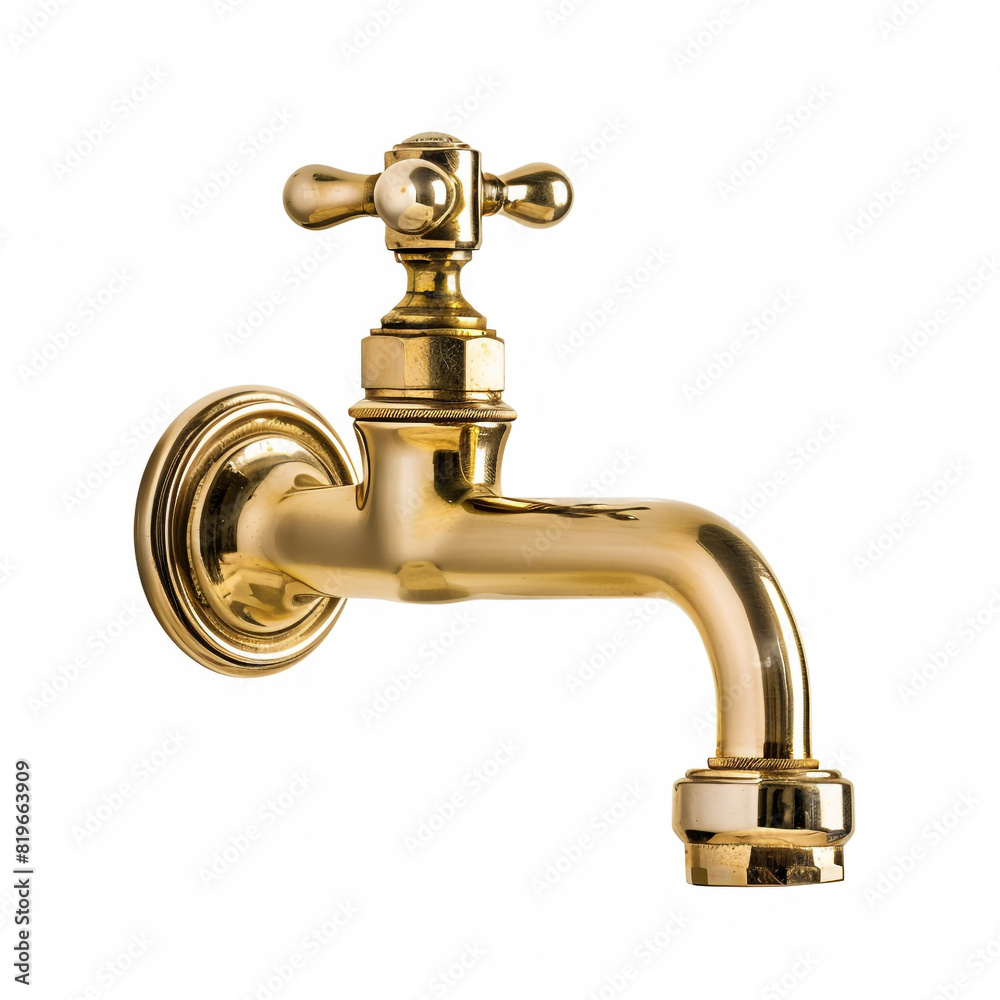water tap isolated on the white background.
