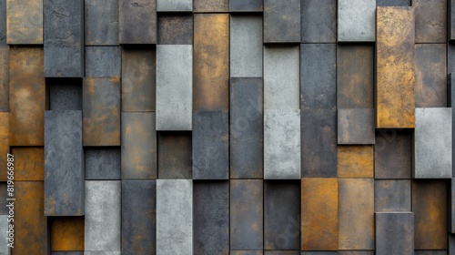Detailed close up of a metal wall showcasing a variety of vibrant colors and textures