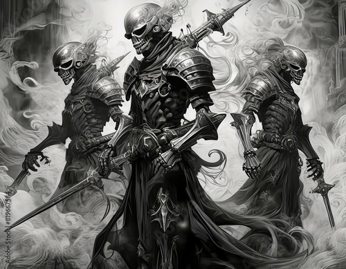 暗黒世界から来た骸骨の騎士たち photo