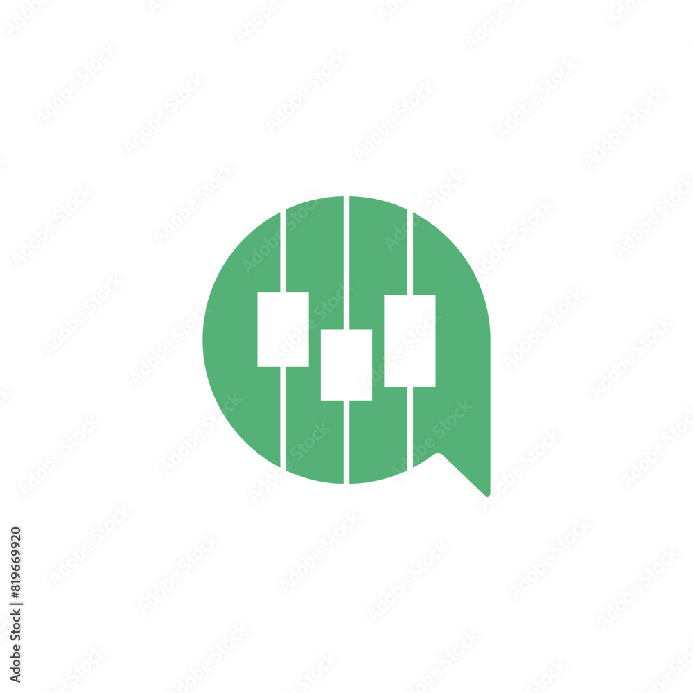 logo Trade Chat Bubble financial growth logo design icon element suitable for trading businesses logo Trade Chat Bubble financial growth logo design icon element suitable for trading businesses
