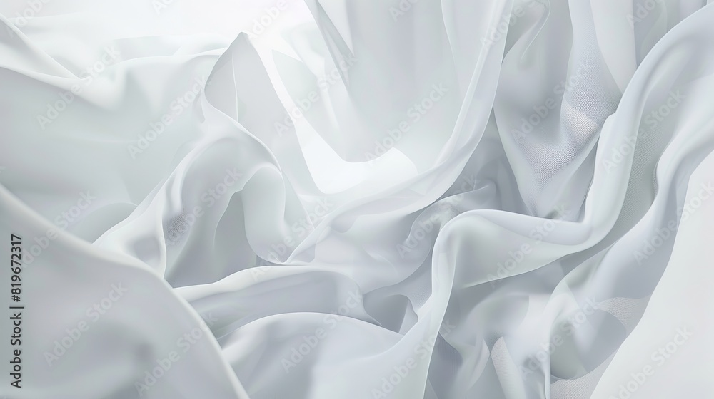 Obraz premium Abstract White Futuristic Background in 8K Resolution