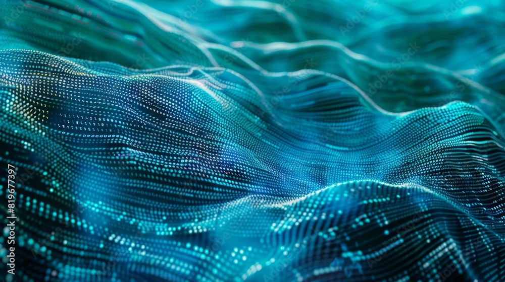 Digital Finance Dynamics - Vibrant Blue and Teal Binary Code Waves with Glowing Animation Digital Finance Dynamics - Vibrant Blue and Teal Binary Code Waves with Glowing Animation