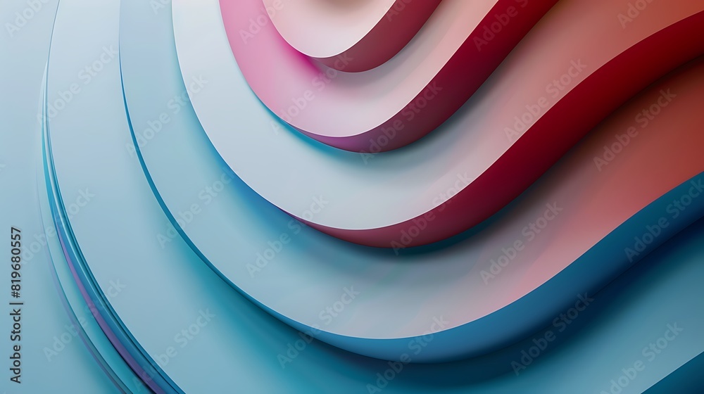 Harmonious Geometric Abstraction: Minimal Composition with Layers of Shapes and Curved Lines in Light Harmonious Geometric Abstraction: Minimal Composition with Layers of Shapes and Curved Lines in Light