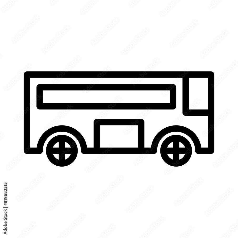 bus icon or logo illustration outline black style bus icon or logo illustration outline black style