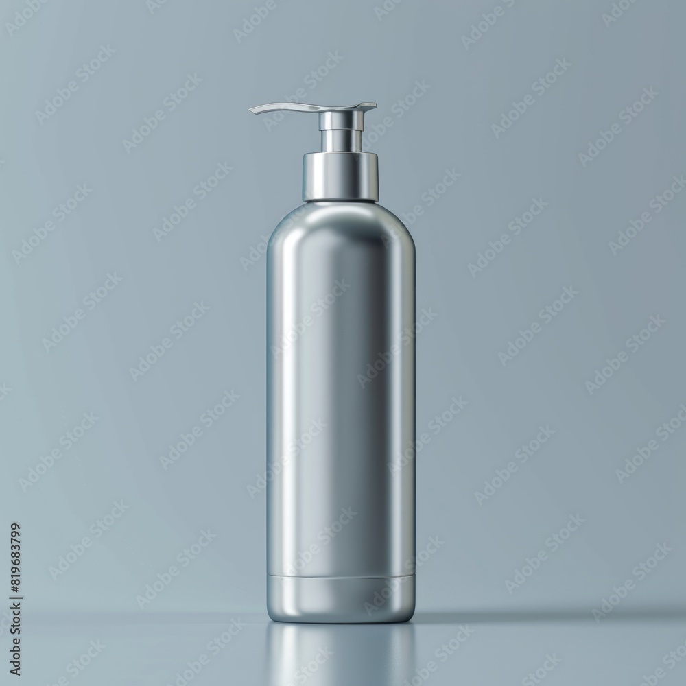 pump bottle. Metallic bottle Square pump bottle mockup pump bottle. Metallic bottle Square pump bottle mockup