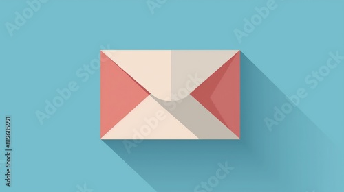 A clean, minimalist envelope icon, symbolizing email or messaging functions in user interfaces. 