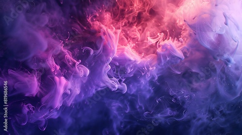 abstract smoke pink and purple color background  smoke in water  fluid ink cloud  dark fantasy