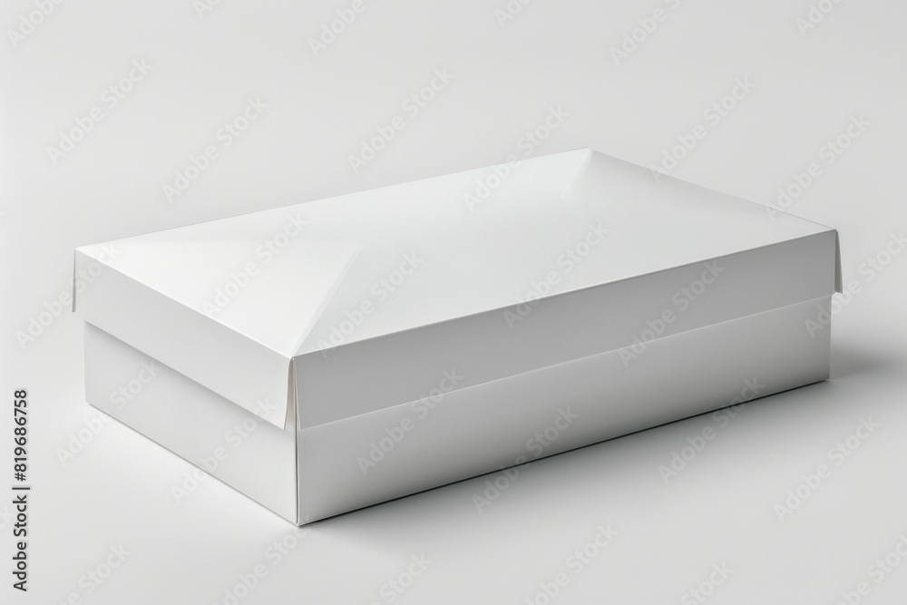 White Box Packaging Mockup on Isolated Background created with Generative AI White Box Packaging Mockup on Isolated Background created with Generative AI