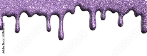 Pouring purple glitter icing, glue with glitter, fluid edge, colored liquid, 3d effect, three-dimensional, party decoration, card, scrapbooking, sublimation © roberta