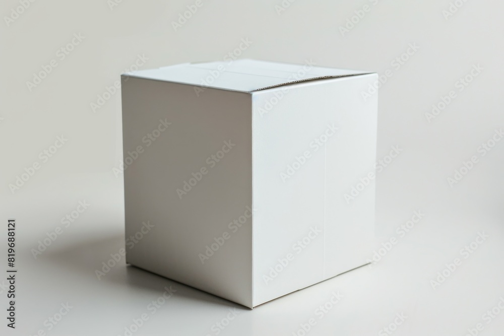 White Box Packaging Mockup on Isolated Background created with Generative AI White Box Packaging Mockup on Isolated Background created with Generative AI