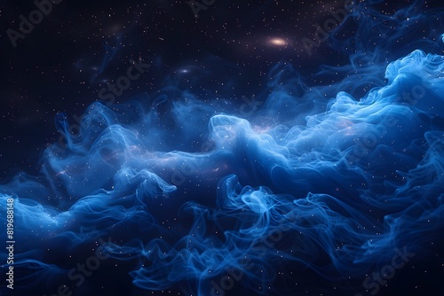 Cosmic Nebula and Starfield in Deep Space - Celestial Art for Digital Design, Posters, and Prints