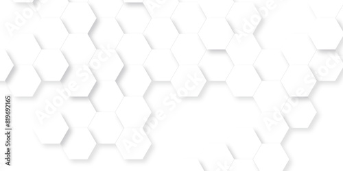 Abstract pattern with hexagonal white line seamless background. Abstract technology background vector EPS, Abstract white hexagon background. Hexagon paper texture and futuristic business.