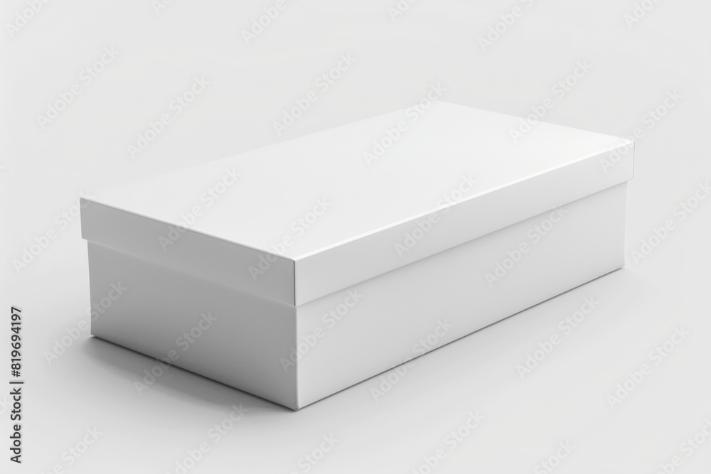 White Box Packaging Mockup on Isolated Background created with Generative AI White Box Packaging Mockup on Isolated Background created with Generative AI