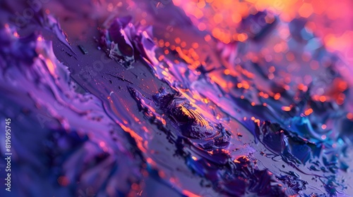 purple and orange paint swashes background photo