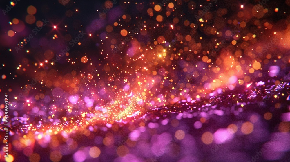    a vibrant purple and pink background with numerous tiny lights scattered throughout