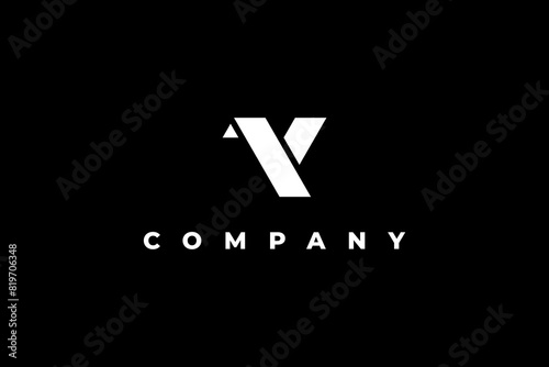 letter y flying bird modern logo