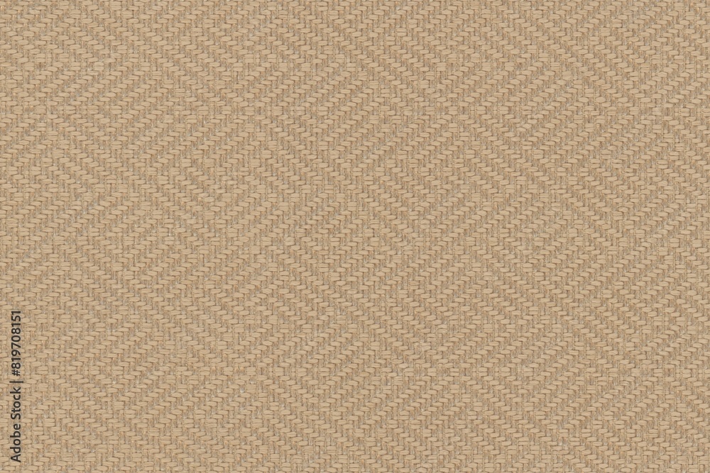 Fototapeta premium embroidered geometric luxury fabric texture background close up, detailed light neutral color woven linen backdrop, furniture cloth textile material, modern cotton clothing weave pattern