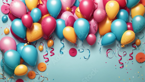 colorful image with a lot of balloons.