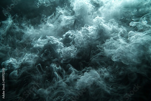 Featuring a  image of smoke with nothing against it in black photo