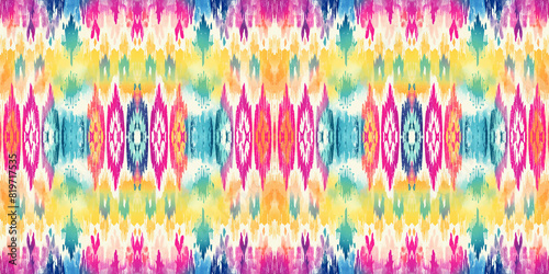 Seamless batik pattern Seamless tribal batik pattern and Seamless colorful pattern resemble ethnic boho  Aztec and ikat styles.designed for use in wallpaper fabric curtain carpet Batik Embroidery