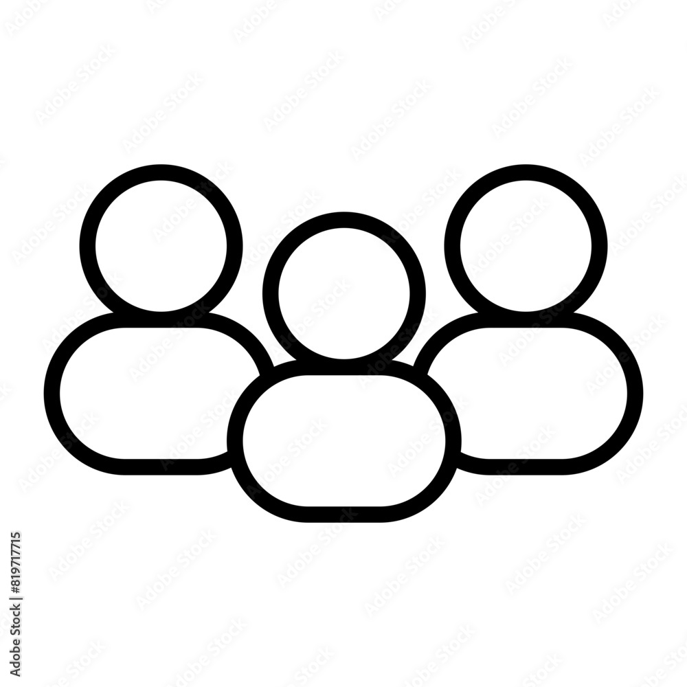user people group outline icon vector design illustration user people group outline icon vector design illustration