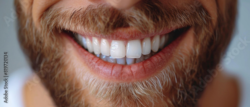 Lachender Mann mit gepflegten Zähnen