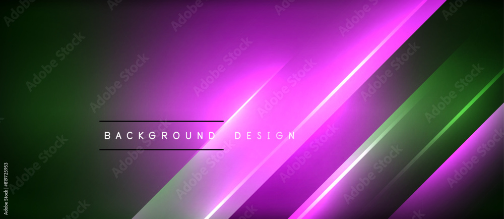 Neon dynamic diagonal light rays background. Techno digital geometric concept design for wallpaper, banner, presentation, background Neon dynamic diagonal light rays background. Techno digital geometric concept design for wallpaper, banner, presentation, background