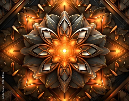 abstract fractal burst